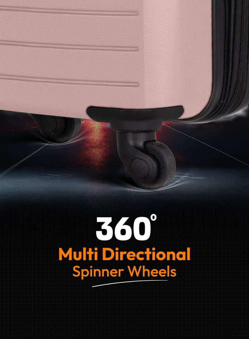 ستارجولد مجموعة حقائب سفر مكونة من 3 قطع من حقائب أمتعة السفر ذات الجانب الصلب من مادة ABS - Image 4